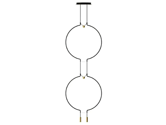 LED Pendelleuchte aus Metall in zwei Ebenen AXOLIGHT Liaison