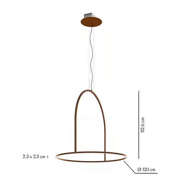 LED Pendelleuchte aus Metall U-Light AXOLIGHT Fabrik Axolight aus Italien. Foto №16