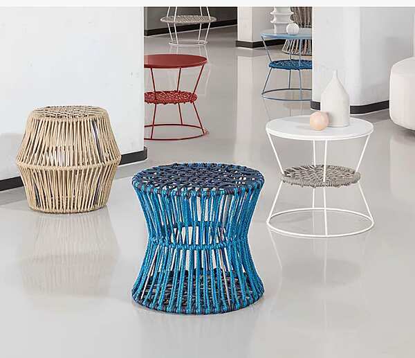 Runder Gartenpouf aus Stoff Ziggy Saba Fabrik SABA aus Italien. Foto №4