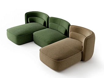 Modularsofa Brezza XL aus Stoff INNOVA Imbottiti