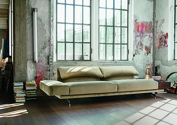 Sofa aus Stoff oder Leder mit Kopfstütze VIBIEFFE 550 Altopiano Fabrik VIBIEFFE aus Italien. Foto №10