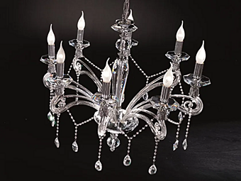 Kronleuchter mit Swarovski-Kristallen Venere L8 Euroluce Lampadari