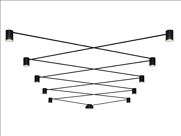 Modulare LED-Deckenlampe aus Aluminium AXOLIGHT PIVOT Fabrik Axolight aus Italien. Foto №1