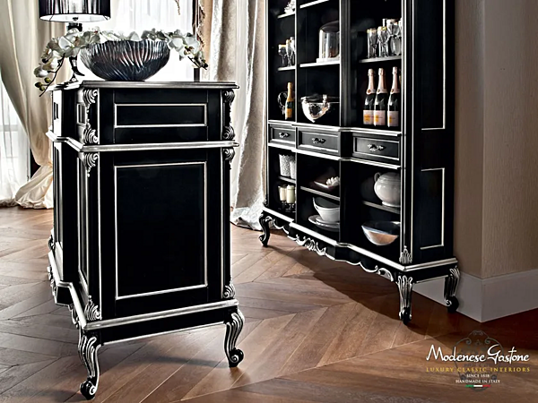 Bar Cabinet aus Massivholz 12134 Modenese Luxury Interiors Fabrik MODENESE GASTONE aus Italien. Foto №4