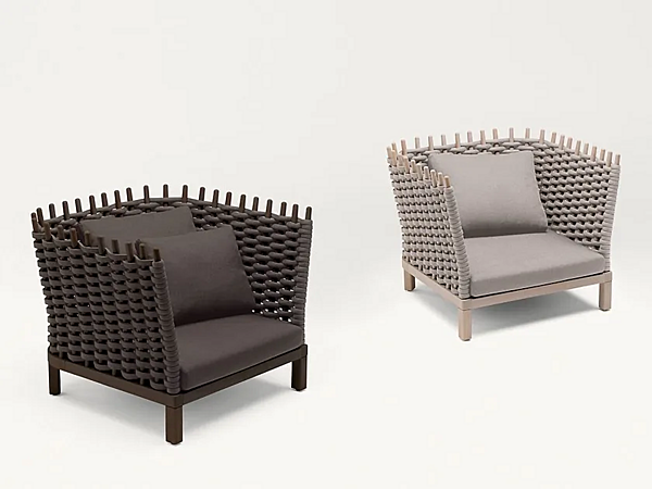 Gartenarmchair Wabi aus Stoff PAOLA LENTI Fabrik PAOLA LENTI aus Italien. Foto №1