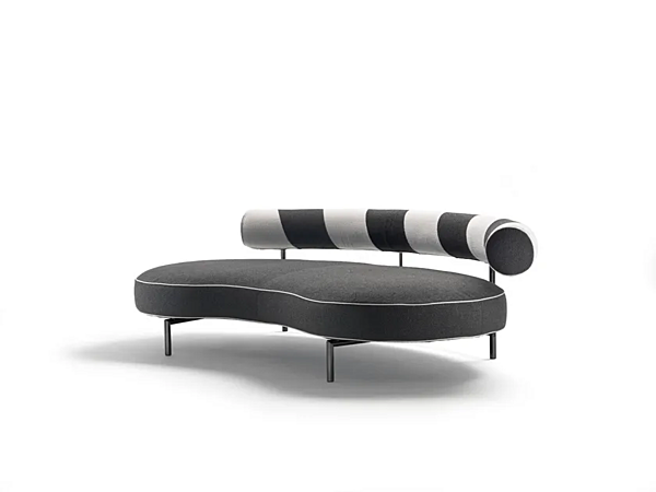 Kurvenförmiges Stoffsofa Supermax FLEXFORM Fabrik FLEXFORM aus Italien. Foto №5