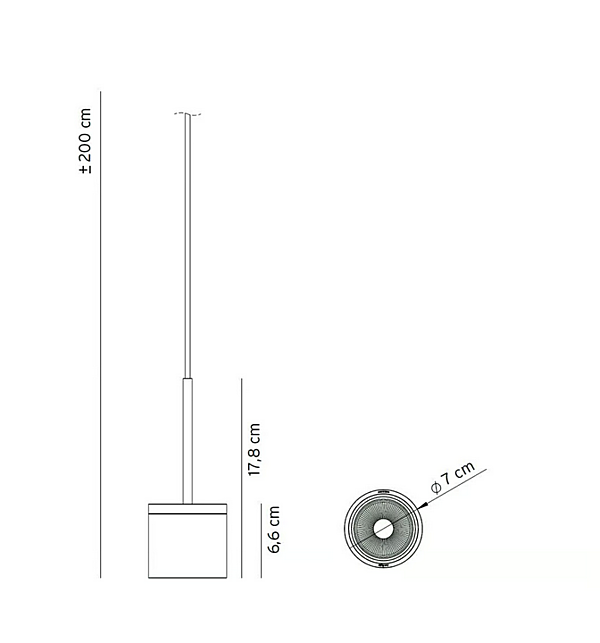 LED Pendelleuchte aus Metall mit Pivot-Funktion AXOLIGHT Fabrik Axolight aus Italien. Foto №6