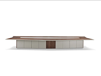 Rechteckiger Holztisch mit Kabelmanagement i 4 Mariani MASTER