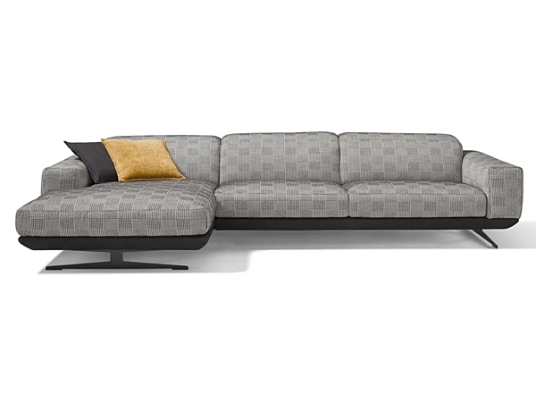 Sofa mit Relaxfunktion aus Stoff mit Chaiselongue Gloria Egoitaliano Fabrik Egoitaliano aus Italien. Foto №1