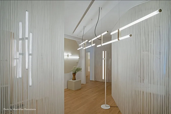 Pendelleuchte aus Borosilikatglas LED AXOLIGHT Paralela Fabrik Axolight aus Italien. Foto №4