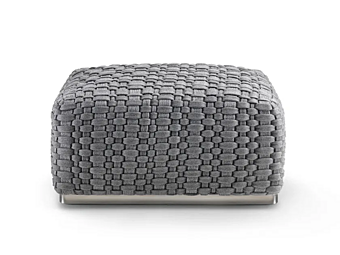 Quadratischer Gartenpouf aus synthetischen Fasern FLEXFORM Phuket