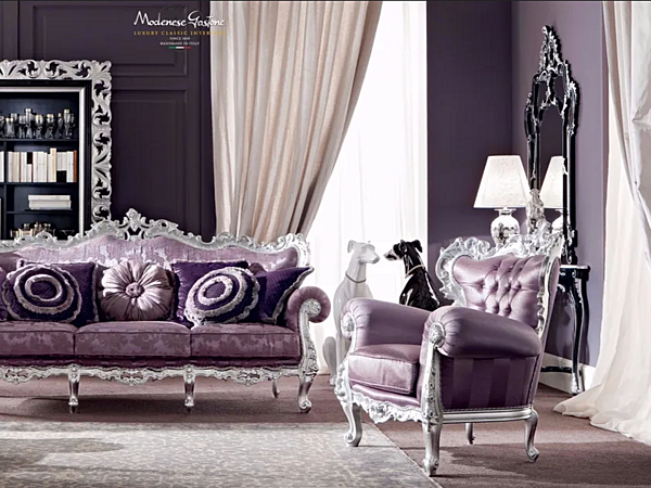 Rechteckiger Wandspiegel mit Rahmen Modenese Luxury Interiors 13678 Fabrik MODENESE GASTONE aus Italien. Foto №3