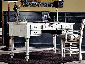 Rechteckiger Schreibtisch mit Schubladen aus Holz Interiors Italia PR620 Fabrik Interiors Italia aus Italien