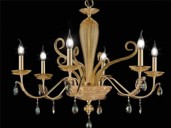 Kristalllüster mit Swarovski-Kristallen und Makramee Euroluce Lampadari L6