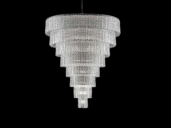 Kristall Pendelleuchte Cascade 94 Euroluce Lampadari Fabrik EUROLUCE LAMPADARi aus Italien. Foto №1