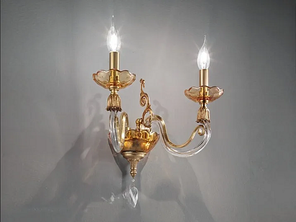 Wandleuchte Lyra A2 aus Metall Euroluce Lampadari Fabrik EUROLUCE LAMPADARi aus Italien. Foto №1
