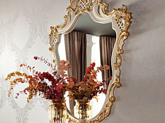 Wandmontierter gerahmter Spiegel Modenese Luxury Interiors 12638 Wandmontierter gerahmter Spiegel Modenese Luxury Interiors 12638 Fabrik MODENESE GASTONE aus Italien