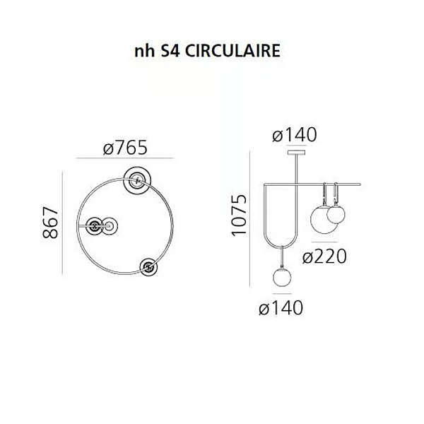 LED Pendelleuchte aus geblasenem Glas Artemide NH S 1282010A, 1278010A, 1279010A Fabrik Artemide aus Italien. Foto №10