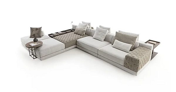 Ecksofa aus Stoff mit bequemer Rückenlehne Miller Double Frigerio Fabrik Frigerio aus Italien. Foto №2