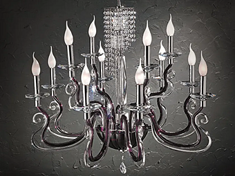 Kronleuchter mit Swarovski-Kristallen Venice Superlux L8 4 Euroluce Lampadari Fabrik EUROLUCE LAMPADARi aus Italien