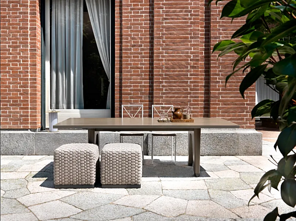 Rechteckiger Tisch aus massivem Holz für den Außenbereich FLEXFORM Monreale Fabrik FLEXFORM aus Italien. Foto №4