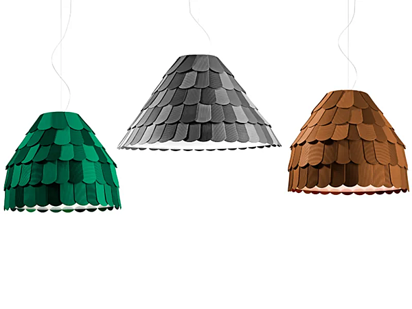 Hängelampe aus Kunststoff Roofer Fabbian Fabrik Fabbian aus Italien. Foto №9