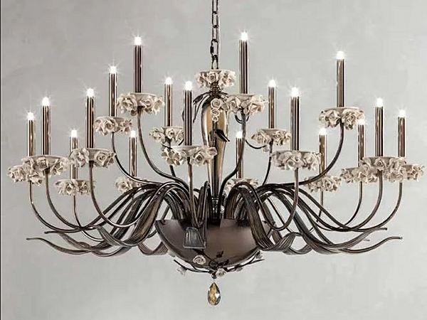 Kronleuchter mit Swarovski-Kristallen Bora L12 6 Euroluce Lampadari Fabrik EUROLUCE LAMPADARi aus Italien. Foto №1