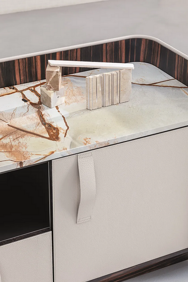 Sideboard mit Türen aus Holz Gentleman Flou Fabrik Flou aus Italien. Foto №8