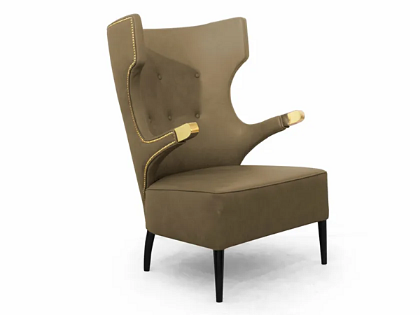 Sika Armchair mit Armlehnen aus Leder BRABBU Fabrik BRABBU aus Italien. Foto №7