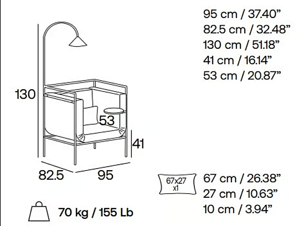 Modulares Stoffarmchair Passepartout Adrenalina Fabrik ADRENALINA aus Italien. Foto №9