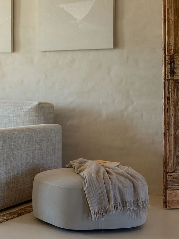 Pouf mit abnehmbarem Bezug Pierre Flou Fabrik Flou aus Italien. Foto №7