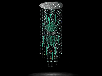 Pendelleuchte aus Metall mit Meteoriten-Design Euroluce Lampadari Yncanto Fabrik EUROLUCE LAMPADARi aus Italien