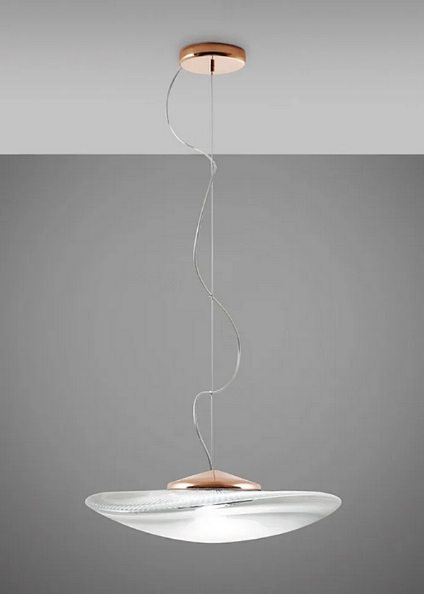 LED Pendelleuchte aus geblasenem Glas Fabbian Loop Fabrik Fabbian aus Italien. Foto №9