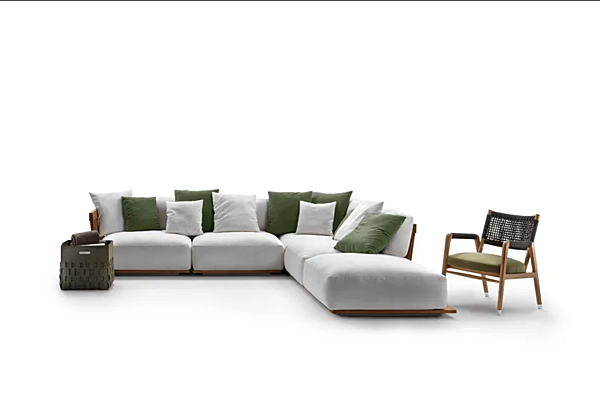 Ecksofa aus Stoff mit abnehmbarem Bezug Zante Outdoor FLEXFORM Fabrik FLEXFORM aus Italien. Foto №4
