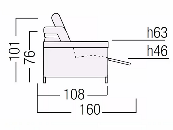 Entspannendes Sofa mit gepolsterter Rückenlehne Egoitaliano Micol Sofa Fabrik Egoitaliano aus Italien. Foto №5