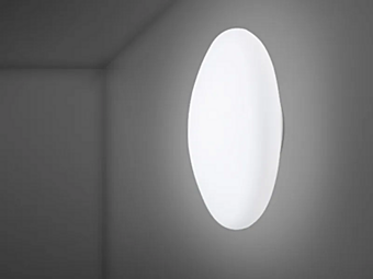 Wandleuchte aus Glas und Deckenlampe Lumi Weiß Fabbian Wandleuchte aus Glas und Deckenlampe Lumi Weiß Fabbian Fabrik Fabbian aus Italien
