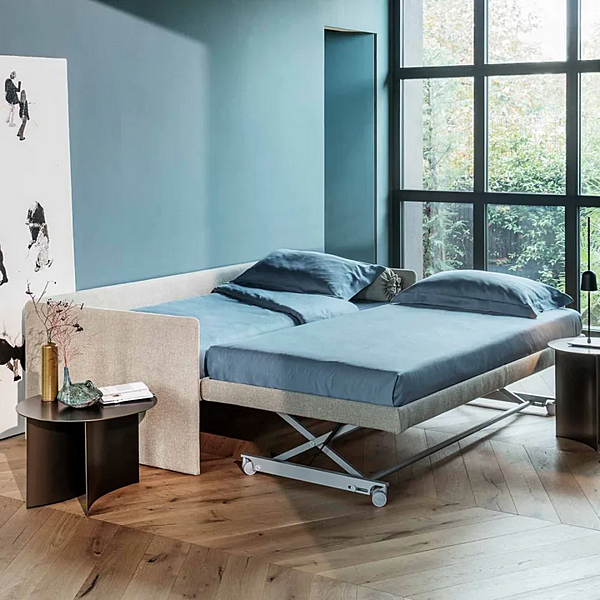 Stoff Schlafsofa mit abnehmbarem Bezug Flou Duetto Fabrik Flou aus Italien. Foto №13