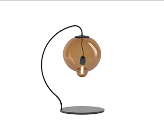 Tischlampe aus Glas mit Meltdown-Design Cappellini PO_1401