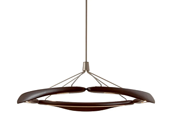 Pendelleuchte aus Walnussholz mit LED GIORGETTI Dunes GA408G