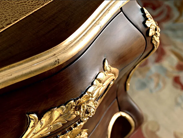 Schreibtisch aus Massivholz mit Schubladen Modenese Luxury Interiors 11302 Fabrik MODENESE GASTONE aus Italien. Foto №3