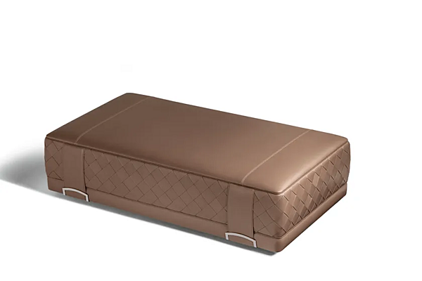 Rechteckiger Lederpouf Grant POLTRONA FRAU Fabrik POLTRONA FRAU aus Italien. Foto №4