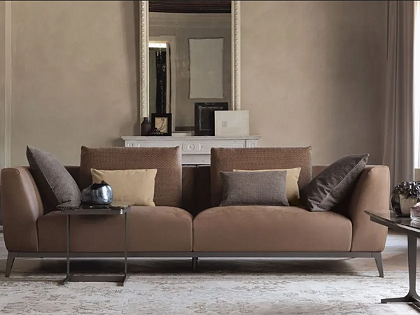 Ecksofa aus Stoff mit weicher Rückenlehne Flou Olivier Fabrik Flou aus Italien. Foto №3
