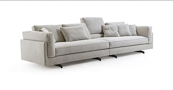 Ecksofa aus Stoff mit abnehmbarem Bezug Davis Frigerio Fabrik Frigerio aus Italien. Foto №7