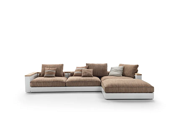 Ecksofa mit Chaiselongue aus Textil FLEXFORM Freeport Fabrik FLEXFORM aus Italien. Foto №2