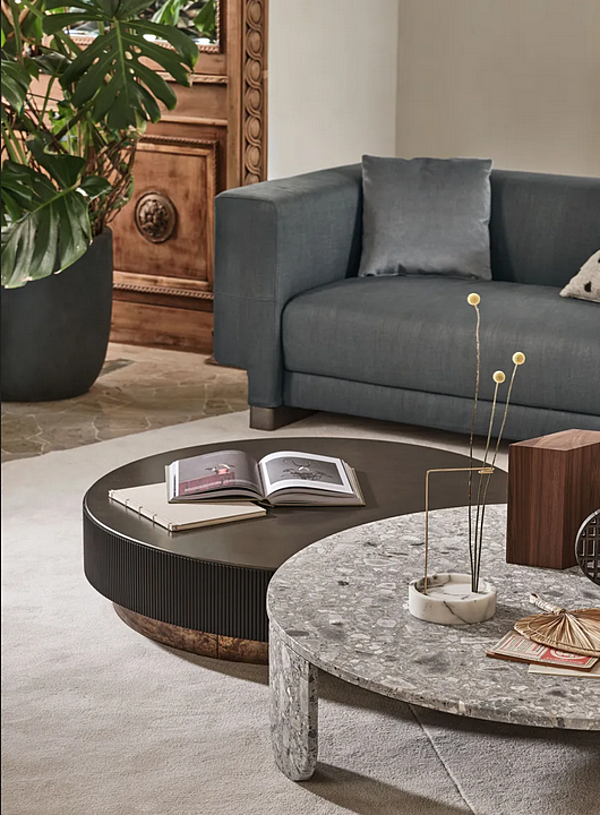 Runder Couchtisch aus massivem Holz Nori Gallotti&Radice Fabrik Gallotti & Radice aus Italien. Foto №3