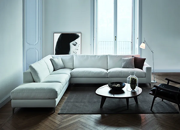 Ecksofa aus Stoff oder Leder VIBIEFFE 920 Zone Comfort Fabrik VIBIEFFE aus Italien. Foto №2