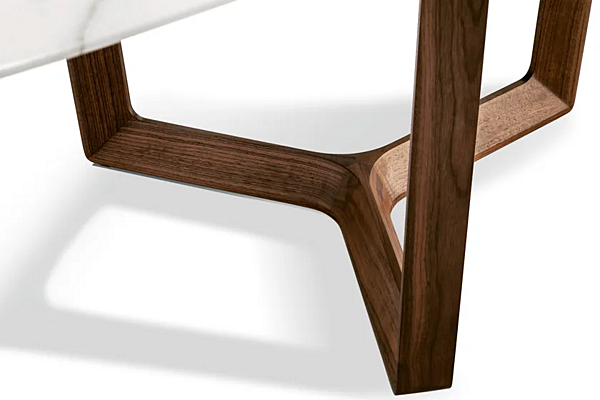 Rechteckiger Tisch aus Holz und Marmor Bolero Ravel POLTRONA FRAU Fabrik POLTRONA FRAU aus Italien. Foto №7