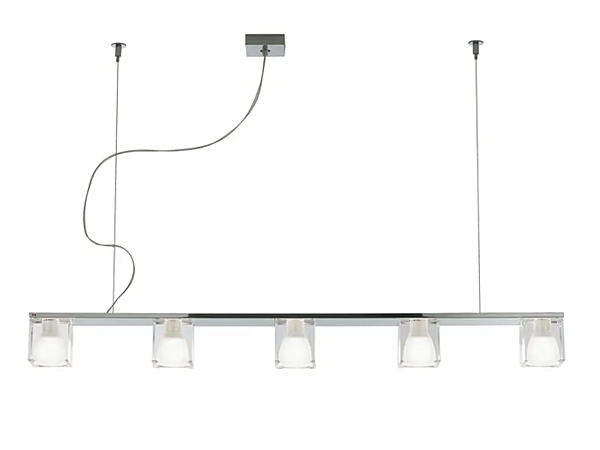 Kristall Pendelleuchte Cubetto Fabbian Fabrik Fabbian aus Italien. Foto №4
