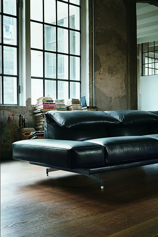 Sofa aus Stoff oder Leder mit Kopfstütze VIBIEFFE 550 Altopiano Fabrik VIBIEFFE aus Italien. Foto №3