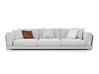 Vierplätziges Sofa mit Stoffbezug und Rahmen FORMITALIA FRAMED